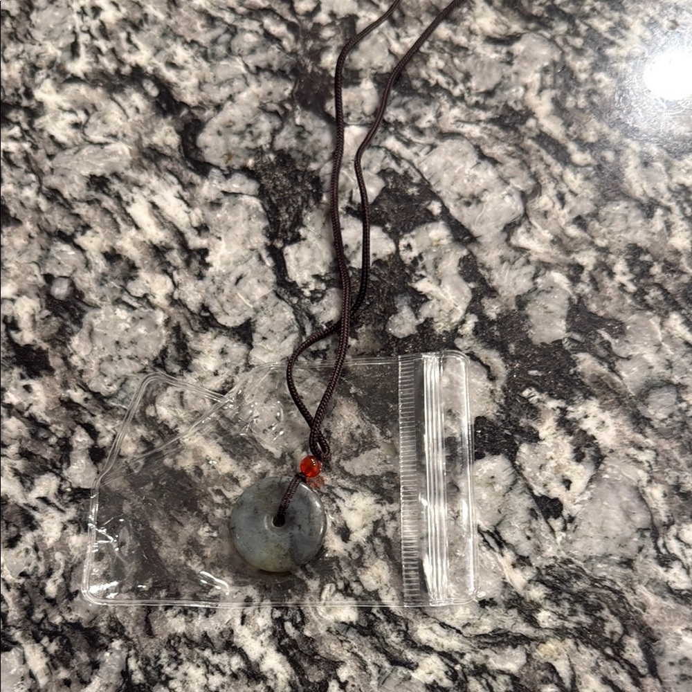 Green Stone Pendant Necklace
